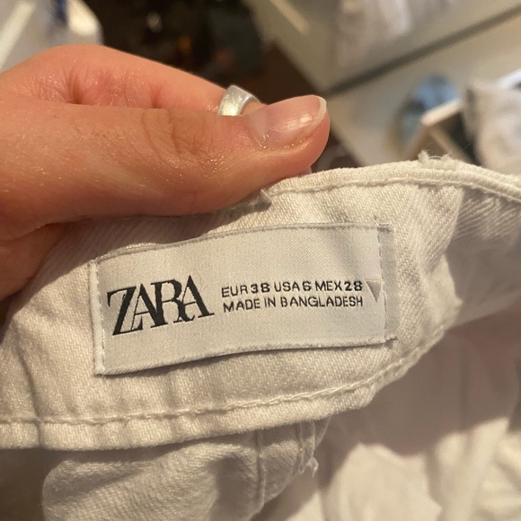 White zara jean shorts - Picture 3 of 3
